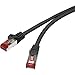 Produktbild Renkforce RJ45 RF-3301820 Netzwerkkabel, Patchkabel CAT 6 S/FTP 20.00 m Schwarz mit Rastnasenschutz, vergoldete Steckko