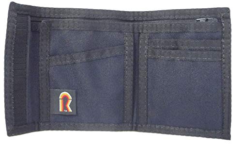 Image of Rainbow of California RFID Protection Original Nylon Bifold Wallet. USA Made LAPD Blue (Dark Blue)
