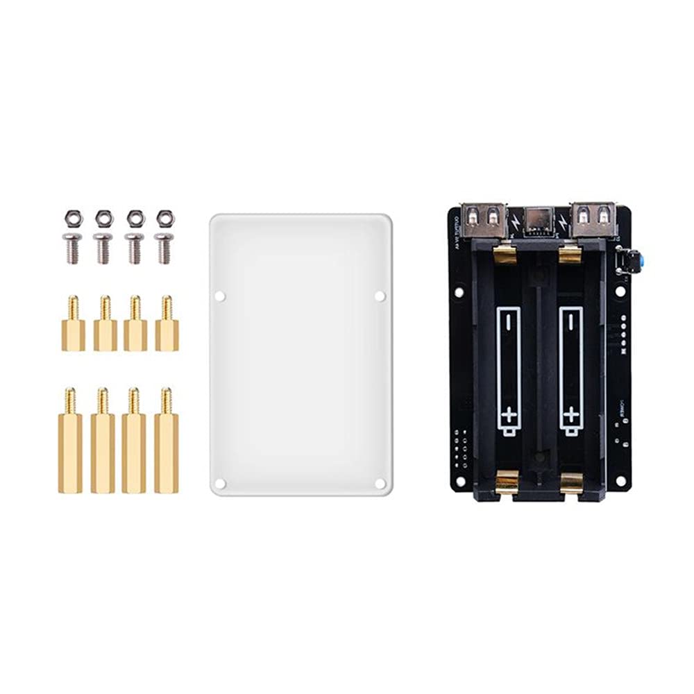 1 Set 5V UPS With RTC Uninterruptible Power Supply 18650 Battery Charger Charging LED indicator For Raspberry Pi 4B/3B+/3B-image-16