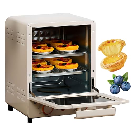 MJMLUCK Mini Horno freidora de Aire de encimera de 15 l con Temperatura Ajustable y Temporizador
