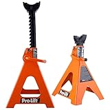 Pro-LifT Heavy Duty 6 Ton Jack Stands Pair - Double Locking Pins - Handle Lock and Mobility Pin for Auto Repair Shop with Extra Safety