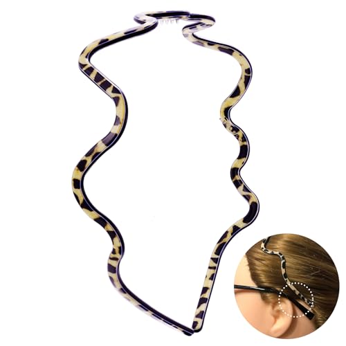 Wavy Headband for Women, Non Slip Fashion Plastic Zigzag Glasses ...