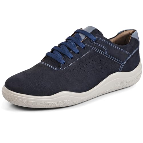 Image of Opananken Phanteon Men's Casual Leather Slip On Loafers Walking Shoes -100% Genuine Leather, Soft Lining, Air Latex Insole, Flexible PU Sole. Lightweight, Durable, Odor-Resistant. Casual Style with All-Day Comfort.