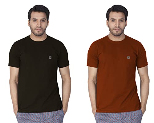 Image of Lux Nitro Pack of 2 Men's Round Neck Tshirt