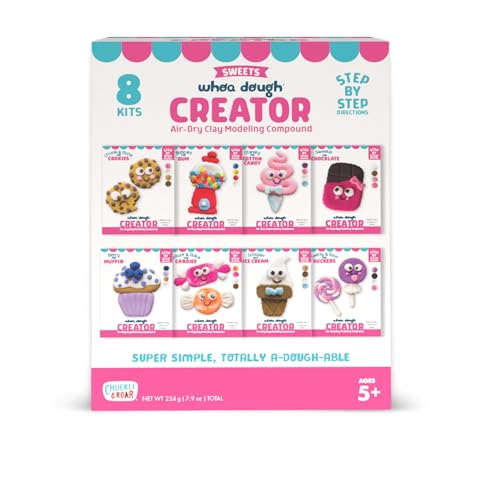 Chuckle & Roar Whoa Dough Mini Creator Collection Amazon Exclusive 8-Pack All Characters Included DIY Modeling Dough Kit with Colors Tools & Instructions for Kids