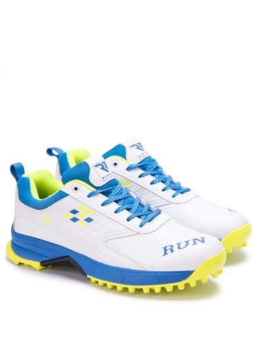 Image of Run 07 Mens Cr-1 p Cricket Shoes for Men | Lightweight Sports Shoes with Superior Grip & Cushioning | All-Day Comfort, Support & Durability for Sports Cricket