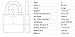 ABUS Orange 72/40HB40 Lockout Tagout Padlock w/ 1.5