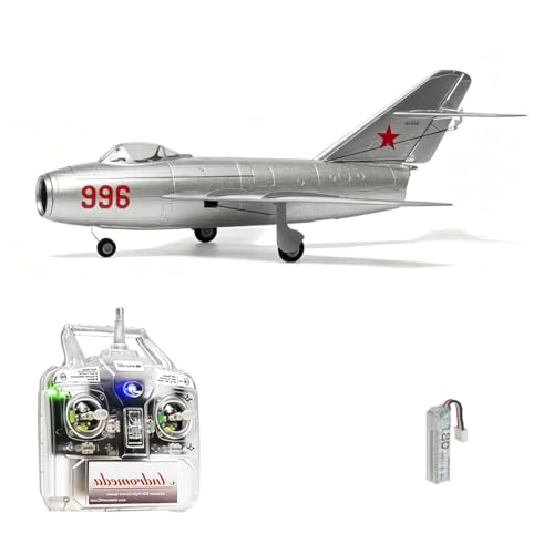 Avión RC micro jet MinimumRC MiG-15 con turbina de 30mm y gyro de 4 canales para exteriores