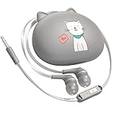 Design Mignon Et Compact: Avec une forme adorable et des dimensions de 3,0 x 2,8 x 1,2 pouces, ces écouteurs filaires allient simplicité et élégance pour un usage quotidien confortable et un style tendance