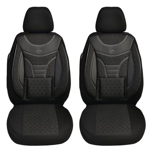 BREMER SITZBEZÜGE Maß Auto Schonbezüge kompatibel mit VW Tiguan 2 Fahrer & Beifahrer Set ab 2006-2022 / Auto Sitzbezüge Schonbezug Set Autositzbezüge 2er Pack in Schwarz (910)