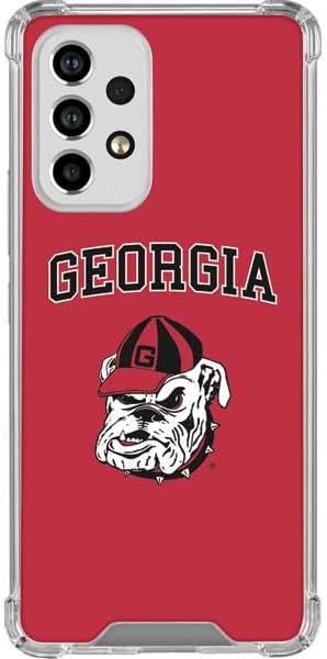 Skinit Clear Phone Case Compatible with Galaxy A53 5G - Officially Licensed University of Georgia Bulldogs Design