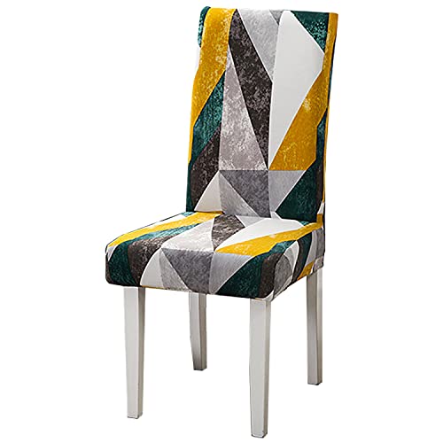 Housse de Chaise, 6 Pieces Extensible Amovible Lavable Moderne Couverture de Chaise pour Salle à Manger Slipcover-Décoration Bouquet de Mariage, Hôtel, Restaurant Cover