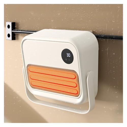 Radiador Electrico 2000 W, 2 niveles de calor, IPX4, Calefactor De Pared Distancia/Pantalla para Dormitorio Baño Oficina