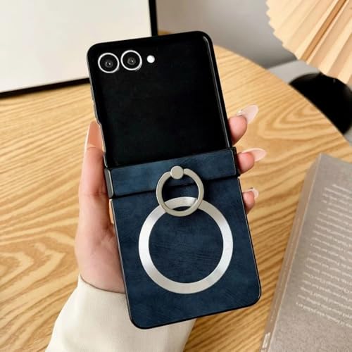Coque Galaxy Z Flip 3 5G cuir PU bleu résout le risque de chute