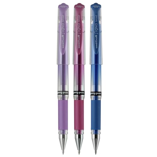 Uniball Signo Gel Impact bolígrafos gel metálicos 3 pack miniatura 2