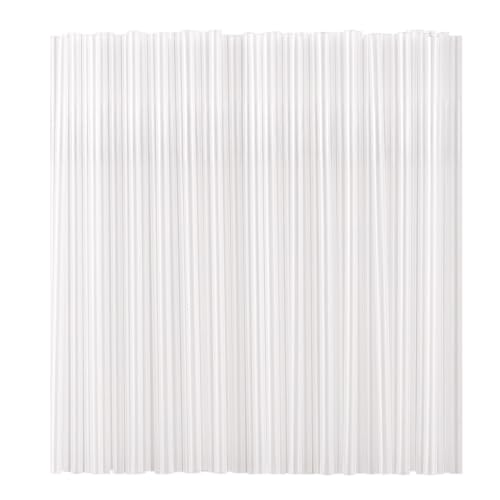 Individually Wrapped 100 Pcs Clear Plastic Straws, Disposable Drinking Straws, 8.26