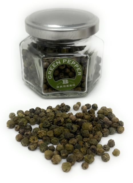 Miniatura 4 de Brezzo - Trío gourmet de especias de pimienta (rosa, blanco y verde) - Auténtica mezcla de condimentos secos italianos - Tarros de vidrio listos