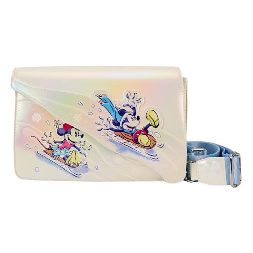 Sac à bandoulière Loungefly Disney Mickey Winter Wonderland multicolore femme