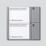 Bus-Tasten-Modul Siedle 2544223 Tastenmodul 2 Tasten In-Home-Bus, BTM 650-02 SM, silber metallic