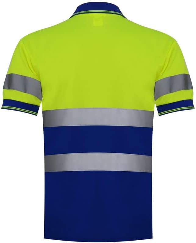 ZUJA Safety Hi Vis Polo Short Sleeve Shirts Men Construction Protective Workwear - Image 4