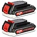 JYJZPB 2 Pezzi 3.0Ah Batteria di Ricambio Litio per Black & Decker 18V 20V BL2018 LBXR20 LBXR2020-OPE LB20 LBX20 BL2018-XJ GKC1825L GTC1850L20 STC1820 Utensili Elettrici Cordless