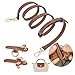 Produktbild Schultergurt für Longchamp Damen Taschen - Einstellbarer Taschengurt ohne Stanzen von Löchern für Longchamp Mini Bag Straps (Braun)