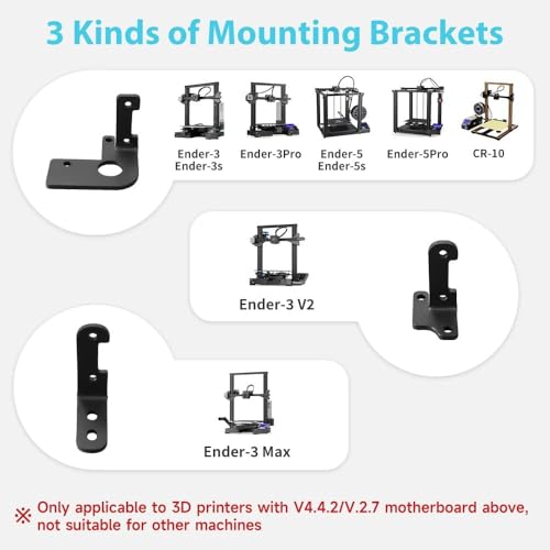 Official Creality CR Touch Auto Bed Leveling Sensor Kit with 32 Bit V4.2.2 / V4.2.7 Mainboard and Metal Push Pin for Ender 3/Ender 3 V2/Ender 3 Pro/Ender 5 Pro/Ender 5/CR-10 3D Printer