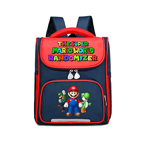 Super Mario Mochilas Infantiles Original para niños pequeños de poliéster Multi Color