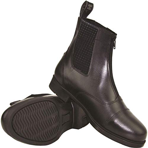 HyLAND Childrens/Kids Canterbury Zip Jodhpur Boots (4 M US Little Kid) (Black)