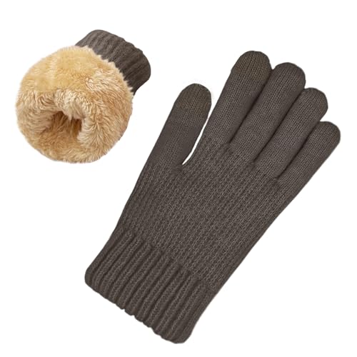 Guantes de invierno con forro polar para mujer que permiten usar el móvil