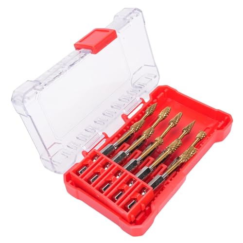 Juego de fresas Sanpyl, 10 piezas doble corte, acero tungsteno miniatura 3