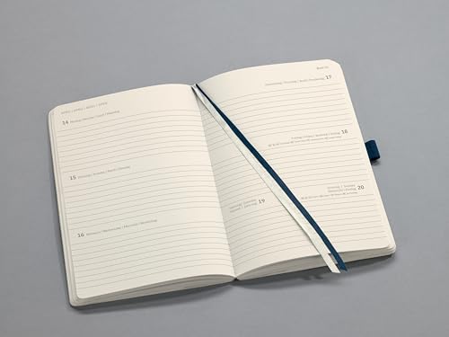 SIGEL C2532 Conceptum Weekly Planner 2025, Approx. A5, Dark Blue, softcover, 2 Pages = 1 Week, 192 Pages, ca. A5 - Image 3