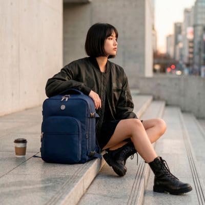 Image of Santino Travel Laptop Backpack 15.6 inch, USB Charging Port, Dry Wet Separation, Shoe Compartment, Water Resistant Commuter Business Bag for Men Women - Black