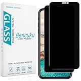 Bencuku (2 Pack) Privacy Screen Protector for Apple iPhone 11, iPhone XR 6.1 Inch Anti Spy Tempered Glass, Anti Scratch, Bubble Free