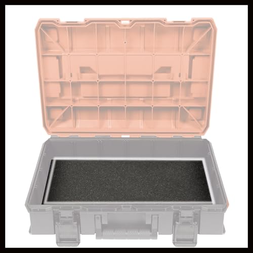 Einhell E-Case S-F System Storage Case | Power Tool Box, Stackable, Splash-Proof, Protective Storage And Transport Of Tools And Accessories | Includes 2 Foam Inserts