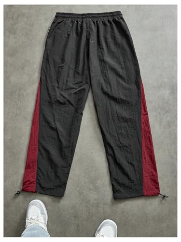 SOLY HUX Men's Sports Athletic Pants Drawstring Waist Straight Leg Casual Workout Baggy Sweatpants2