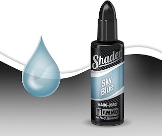 Ammo Mig Acrylic Shader 10ml - Sky Blue Shader - Model Building Paints and Tools # AMIG0860