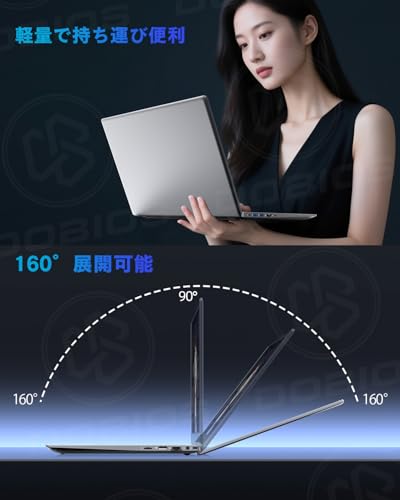 undefined 2025新登場 Dobiosノートパソコン 15.6インチ Office2024搭載 第12世代Core-i5 1240P 12コア/16スレッド メモリ24GB LPDDR5 1TB NVMe SSD Windows11Pro ゲーミングノートpc FHD1080P/Webカメラ/高速WiFi6/BT5.2/Type-C/テンキー付き/日本語キーボード 薄型pc 指紋認証 Laptop の商品画像 5