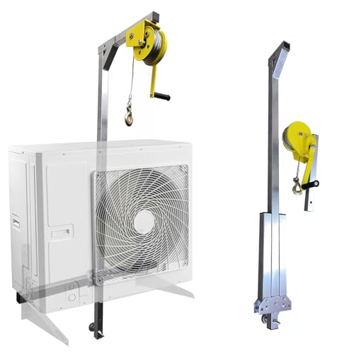 Grúa de aire acondicionado, elevación manual, 100 kg, herramienta de instalación de alta carga para unidad exterior, 10/15/20/25 m de longitud
