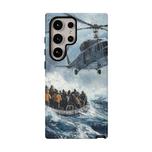 Coque S24 Ultra Helicopter Rescue peinte au bureau comme en voyage