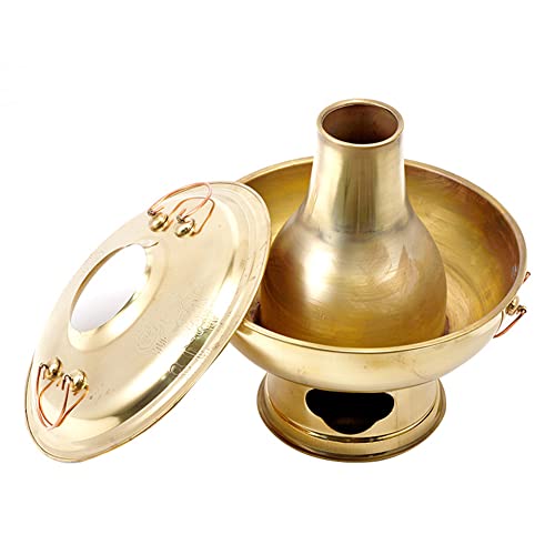 Olla caliente de cobre vintage para hot pot 28cm miniatura 4