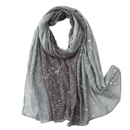Fashion Glitter Shiny Dot Viscose Shawl Scarf Lady Wrap Gradient Pashmina Stole Muslim Hijab 180 * 90Cm