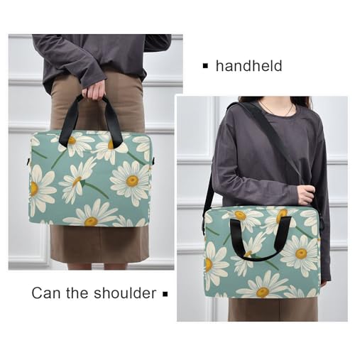 Maletín para portátil unisex ALAZA Daisy Flower 13-15.6 pulg miniatura 2
