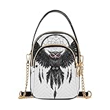 Design tendance : ce sac à bandoulière pour téléphone portable dispose d'un imprimé complet avec une poignée en cuir noir, offrant un mélange de style et de sophistication parfait pour toutes les occasions. Peut être porté sur l'épaule, à la main ou en bandoulière, répondant à différents styles et besoins de mode quotidiens.