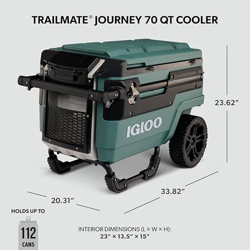 Image of Igloo Trailmate Journey 70Qt Wheeled Cooler | Insulated Hard Shell Ice Chest