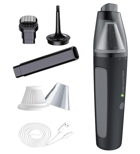 PATO Handheld Vacuum, 13000PA Portable Cordless Car Vacuum Cleaner, Suction and Blow 2-in-1 Dust...