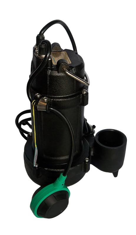 0.75 HP Submersible Sump Pump for Dirty Water, 115V, 145 Gpm Max Flow, Float Switch. Portable, Shimge-USA SEP550/50