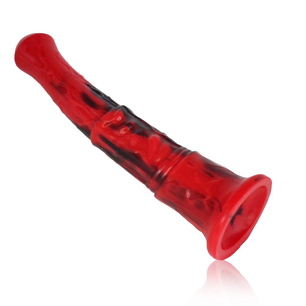 Roluck Giocattolo Sessuale per Uomini e Donne, Dildo Anale Extra Lungo da 27 cm, Stimolatore G-Spot, Dildo a Forma di Cavallo, Massaggiatore Prostatico (Rosso + Nero)