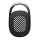JBL CLIP 4 Bluetooth Lautsprecher - Schwarz – Wasserdichte, tragbare Musikbox mit praktischem Karabiner – Bis zu 10 Stunden kabelloses Musik Streaming
