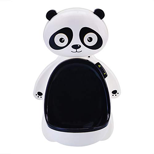SXXYXH Urinoir De Formation De Toilette Panda, Urinoir Mural pour Enfants, Urinoir À Hauteur Réglable, Attirer Les Bébés À Aller Aux Toilettes Indépendamment,Noir Cover